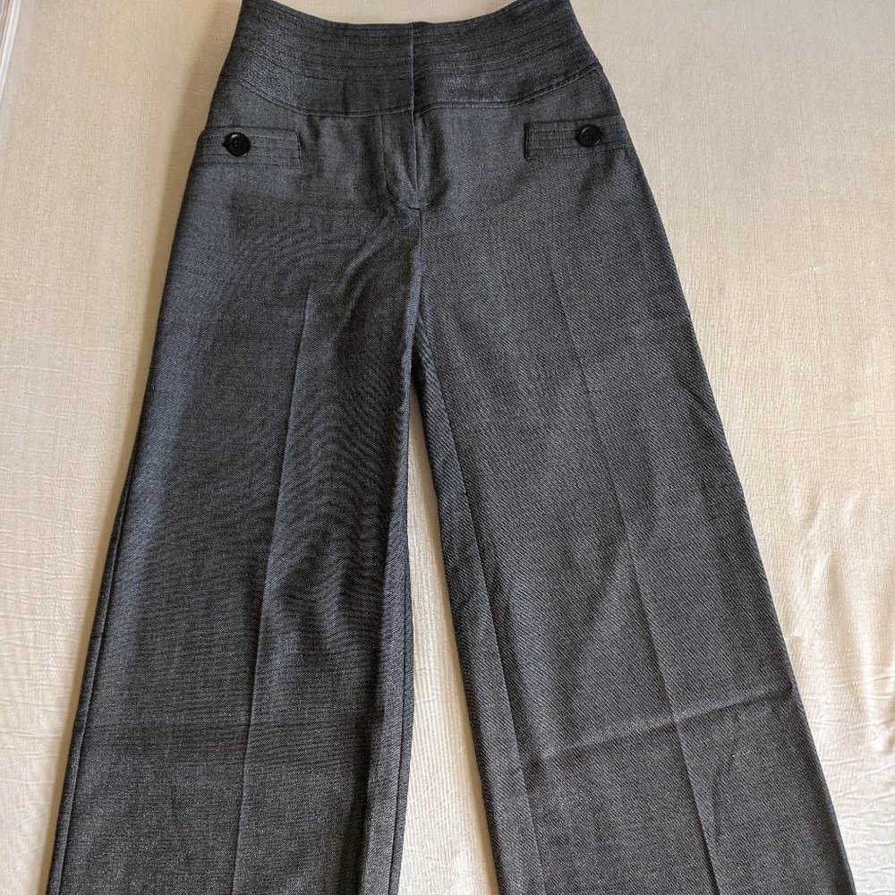 Worthington Wide Leg High Waisted Trouser Pants